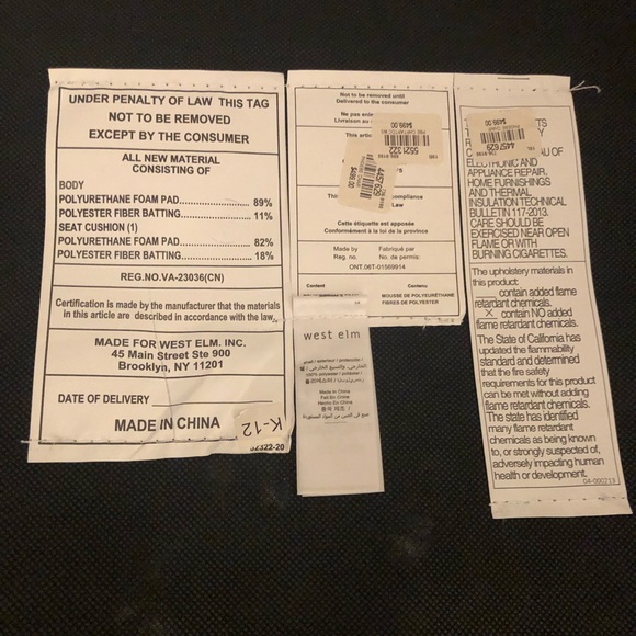 West Elm Phoebe Mid Century Modern Chairs With Metal Legs - Pair - Picture 6 of 15